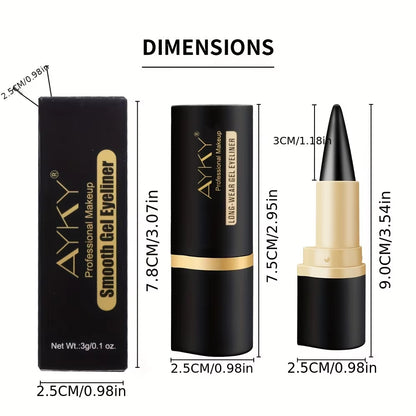 GlideLine™ by AYKY – Matte Glitter Waterproof Eyeliner Balm