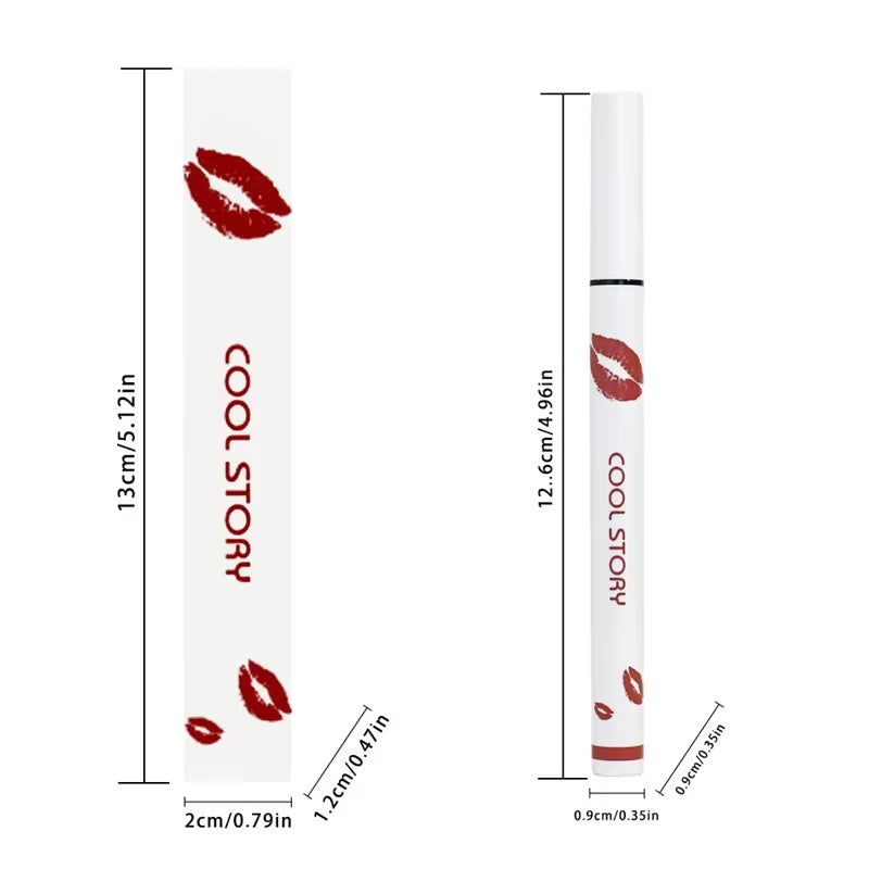 Cool Story Matte Liquid Lip Liner Pencil – Long-Lasting, Smudge-Proof Lip Stick for Bold, Defined, Natural-Looking Lips