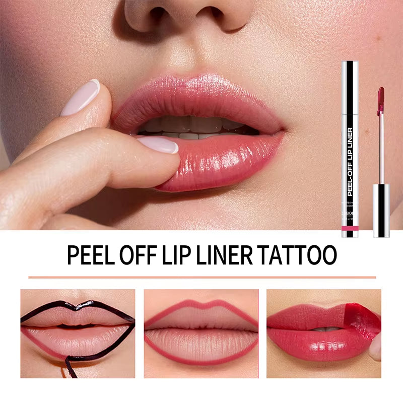 Peel-Off Lip Liner – Waterproof, Long-Lasting Matte Tint & Contour Liner for All-Day Color
