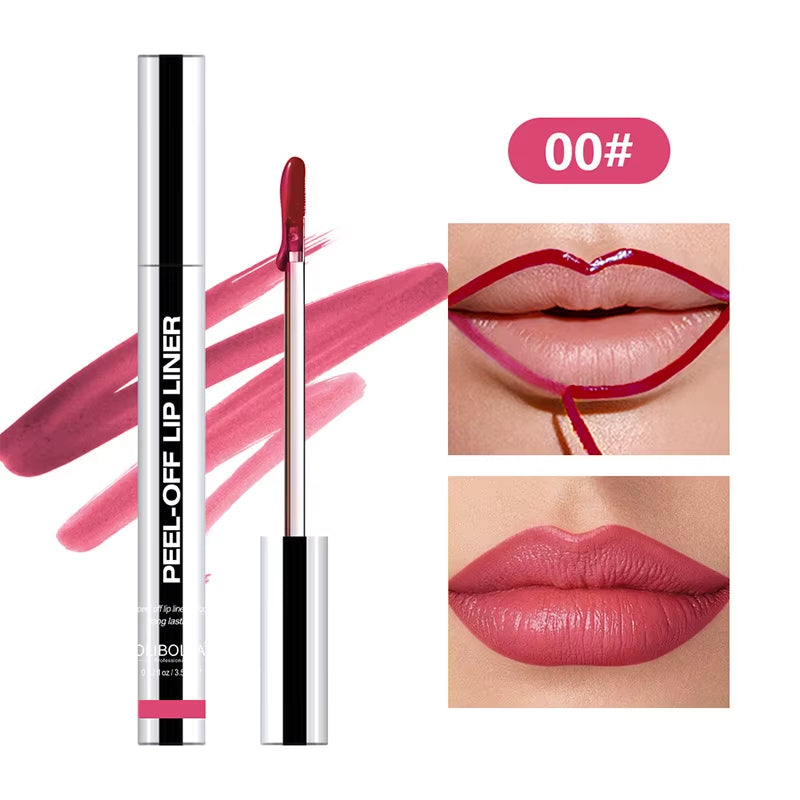 Peel-Off Lip Liner – Waterproof, Long-Lasting Matte Tint & Contour Liner for All-Day Color