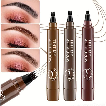 GlamDefine™ 4-in-1 Precision Makeup Pen – Eyeliner, Eyebrow, Contour & Lip Liner in One Long-Lasting Waterproof Tool